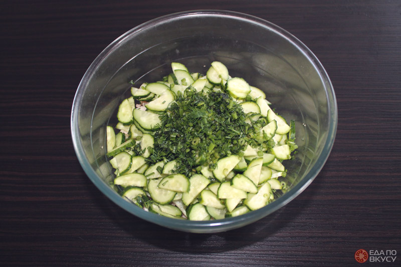 Cалат из пекинской капусты, сыра и курицы - 3